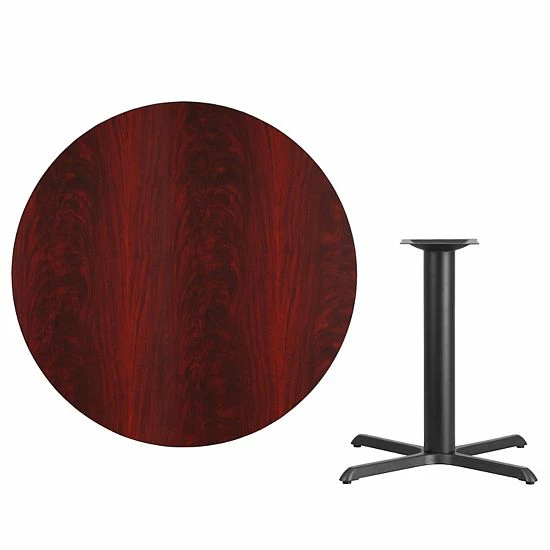 Emma+Oliver Emma And Oliver 42"RD Natural Laminate Table Top With 33"x33" Base 3 Emma+Oliver Emma And Oliver 42"RD Natural Laminate Table Top With 33"x33" Base - Image 3
