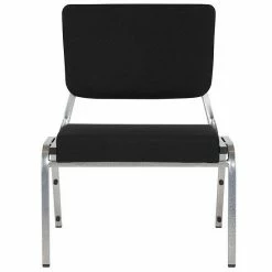 Emma+Oliver Emma And Oliver 1000 Lb. Black Antimicrobial Vinyl Bariatric Open Back Chair Black Fabric -Emma+Oliver shop unnamed file 3369