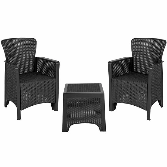 Emma+Oliver Emma and Oliver Dark Gray Faux Rattan Plastic Chair Set with Matching Side Table Emma+Oliver Emma And Oliver Dark Gray Faux Rattan Plastic Chair Set With Matching Side Table -Emma+Oliver shop unnamed file 3374