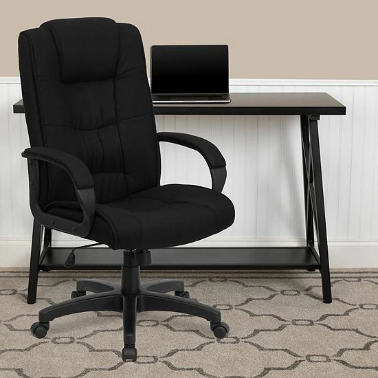Emma+Oliver Emma and Oliver High Back Black Fabric Multi-Line Stitch Swivel Office Chair with Arms Emma+Oliver Emma And Oliver High Back Black Fabric Multi-Line Stitch Swivel Office Chair With Arms -Emma+Oliver shop unnamed file 338
