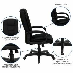 Emma+Oliver Emma And Oliver High Back Black Fabric Multi-Line Stitch Swivel Office Chair With Arms 2 Emma+Oliver Emma And Oliver High Back Black Fabric Multi-Line Stitch Swivel Office Chair With Arms -Emma+Oliver shop unnamed file 339