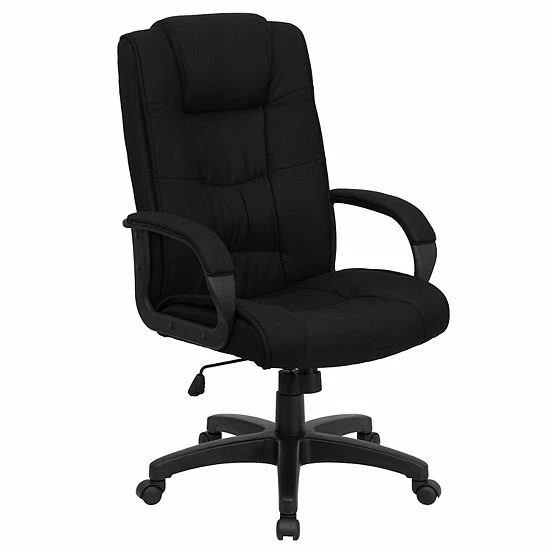 Emma+Oliver Emma and Oliver High Back Black Fabric Multi-Line Stitch Swivel Office Chair with Arms Emma+Oliver Emma And Oliver High Back Black Fabric Multi-Line Stitch Swivel Office Chair With Arms -Emma+Oliver shop unnamed file 342