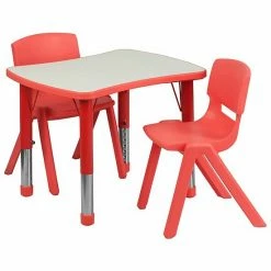 Emma+Oliver Emma And Oliver 21.875"W X 26.625"L Green Plastic Activity Table Set-2 Chairs -Emma+Oliver shop unnamed file 3464
