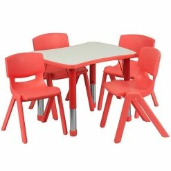 Emma+Oliver Emma And Oliver 21.875"W X 26.625"L Green Plastic Activity Table Set-4 Chairs 13 Emma+Oliver Emma And Oliver 21.875"W X 26.625"L Green Plastic Activity Table Set-4 Chairs -Emma+Oliver shop unnamed file 3485