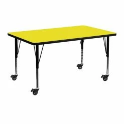 Emma+Oliver Emma And Oliver Mobile 24x48 Red HP Laminate Preschool Activity Table