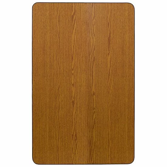 Emma+Oliver Emma And Oliver 36x72 Yellow Thermal Laminate Adjustable Activity Table Red 4 Emma+Oliver Emma And Oliver 36x72 Yellow Thermal Laminate Adjustable Activity Table Red - Image 4