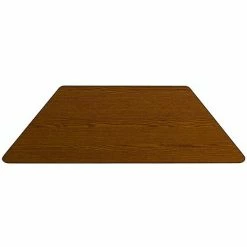 Emma+Oliver Emma And Oliver 29x57 Trapezoid Oak Thermal Laminate Preschool Activity Table Red -Emma+Oliver shop unnamed file 3535