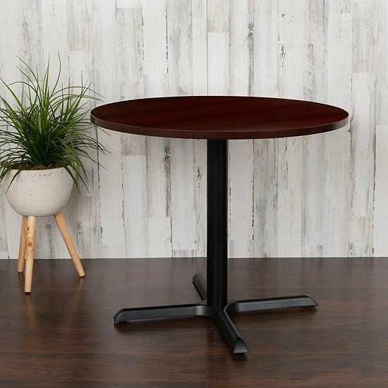 Emma+Oliver Emma and Oliver 36" Round Multi-Purpose Conference Table in Mahogany - Meeting Table for Office Emma+Oliver Emma And Oliver 36" Round Multi-Purpose Conference Table In Mahogany - Meeting Table For Office -Emma+Oliver shop unnamed file 3567