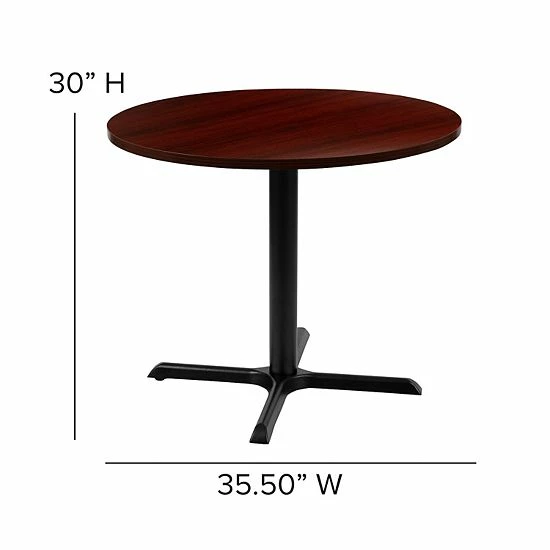Emma+Oliver Emma and Oliver 36" Round Multi-Purpose Conference Table in Mahogany - Meeting Table for Office Emma+Oliver Emma And Oliver 36" Round Multi-Purpose Conference Table In Mahogany - Meeting Table For Office -Emma+Oliver shop unnamed file 3570