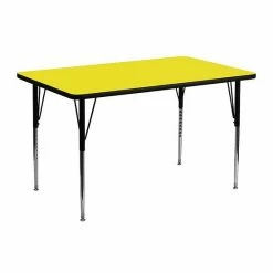 Emma+Oliver Emma And Oliver 24x48 Red HP Laminate Adjustable Activity Table