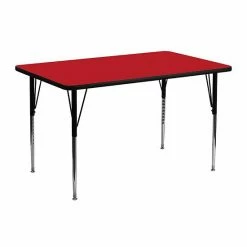 Emma+Oliver Emma And Oliver 24x48 Red HP Laminate Adjustable Activity Table -Emma+Oliver shop unnamed file 3630