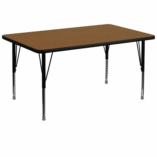 Emma+Oliver Emma And Oliver 36x72 Yellow HP Laminate Preschool Activity Table Gray 1 Emma+Oliver Emma And Oliver 36x72 Yellow HP Laminate Preschool Activity Table Gray