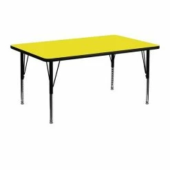 Emma+Oliver Emma And Oliver 24x48 Yellow HP Laminate Preschool Activity Table -Emma+Oliver shop unnamed file 3674
