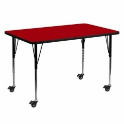 Emma+Oliver Emma And Oliver Mobile 30x60 Red Thermal Laminate Adjustable Activity Table 9 Emma+Oliver Emma And Oliver Mobile 30x60 Red Thermal Laminate Adjustable Activity Table -Emma+Oliver shop unnamed file 3685
