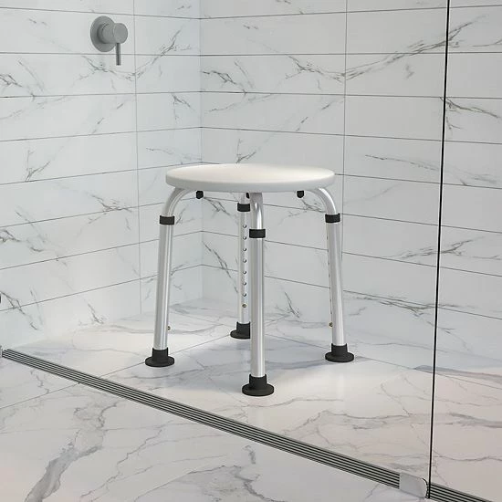 Emma+Oliver Emma and Oliver Tool-Free 300 Lb. Capacity, Adjustable White Bath & Shower Stool Emma+Oliver Emma And Oliver Tool-Free 300 Lb. Capacity, Adjustable White Bath & Shower Stool -Emma+Oliver shop unnamed file 3697