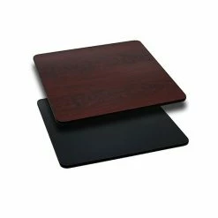 Emma+Oliver Emma And Oliver 24" Square Black/Mahogany Reversible Laminate Table Top Naturalwalnut 3 Emma+Oliver Emma And Oliver 24" Square Black/Mahogany Reversible Laminate Table Top Naturalwalnut -Emma+Oliver shop unnamed file 3706
