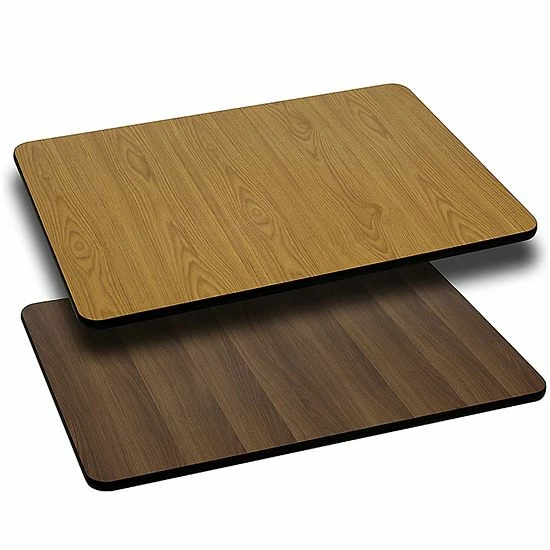 Emma+Oliver Emma And Oliver 24"x42" Rectangular Black/Mahogany Reversible Laminate Table Top Blackmahogany 6 Emma+Oliver Emma And Oliver 24"x42" Rectangular Black/Mahogany Reversible Laminate Table Top Blackmahogany - Image 6