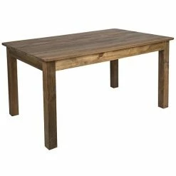 Emma+Oliver Emma And Oliver 60" X 38" Rectangular Antique Rustic Solid Pine Farm Dining Table -Emma+Oliver shop unnamed file 3735