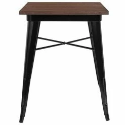 Emma+Oliver Emma And Oliver 23.5" Square Black/Wood Metal Indoor Table 9 Emma+Oliver Emma And Oliver 23.5" Square Black/Wood Metal Indoor Table -Emma+Oliver shop unnamed file 3756