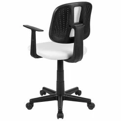 Emma+Oliver Emma And Oliver Pivot Back White Mesh Swivel Task Office Chair With Arms, BIFMA Certified -Emma+Oliver shop unnamed file 377