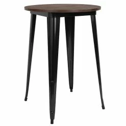Emma+Oliver Emma And Oliver 30" Round Silver/Wood Metal Indoor Bar Height Table 6 Emma+Oliver Emma And Oliver 30" Round Silver/Wood Metal Indoor Bar Height Table -Emma+Oliver shop unnamed file 3774
