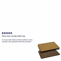 Emma+Oliver Emma And Oliver 24"x30" Rectangular Natural/Walnut Reversible Laminate Table Top Blackmahogany -Emma+Oliver shop unnamed file 3777