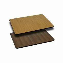 Emma+Oliver Emma And Oliver 24"x30" Rectangular Natural/Walnut Reversible Laminate Table Top Blackmahogany -Emma+Oliver shop unnamed file 3778