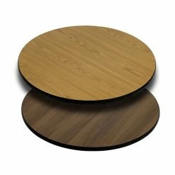 Emma+Oliver Emma And Oliver 36" Round Black/Mahogany Reversible Laminate Table Top Naturalwalnut -Emma+Oliver shop unnamed file 3820