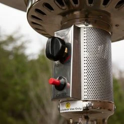 Emma+Oliver Emma And Oliver Outdoor Patio Heater - Silver - 7.5 Feet Round Steel Patio Heater - 40,000 BTU's -Emma+Oliver shop unnamed file 3854