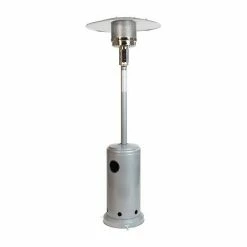 Emma+Oliver Emma And Oliver Outdoor Patio Heater - Silver - 7.5 Feet Round Steel Patio Heater - 40,000 BTU's -Emma+Oliver shop unnamed file 3856
