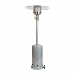 Emma+Oliver Emma And Oliver Outdoor Patio Heater - Silver - 7.5 Feet Round Steel Patio Heater - 40,000 BTU's -Emma+Oliver shop unnamed file 3858