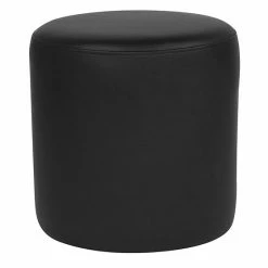 Emma+Oliver Emma And Oliver Taut Upholstered Round Ottoman Pouf In Black Fabric -Emma+Oliver shop unnamed file 3868