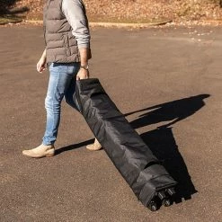 Emma+Oliver Emma And Oliver Ukko White 10'x10' Weather Resistant, UV Coated Pop Up Canopy Tent With Sandbags And Wheeled Case -Emma+Oliver shop unnamed file 3879