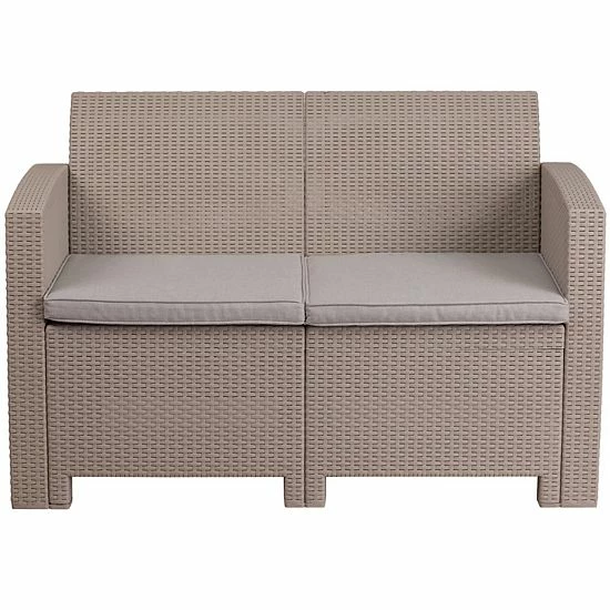 Emma+Oliver Emma and Oliver Light Gray Faux Rattan Loveseat with Light Gray Cushions Emma+Oliver Emma And Oliver Light Gray Faux Rattan Loveseat With Light Gray Cushions -Emma+Oliver shop unnamed file 3905