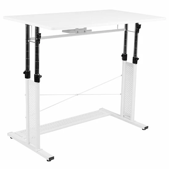 Emma+Oliver Emma and Oliver White Height Adjustable (27.25-35.75"H) Sit to Stand Home Office Desk Emma+Oliver Emma And Oliver White Height Adjustable (27.25-35.75"H) Sit To Stand Home Office Desk -Emma+Oliver shop unnamed file 3917