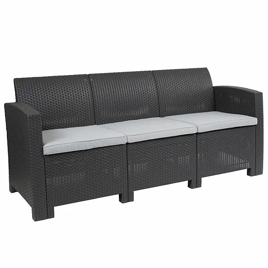Emma+Oliver Emma and Oliver Light Gray Faux Rattan Sofa with Light Gray Cushions Emma+Oliver Emma And Oliver Light Gray Faux Rattan Sofa With Light Gray Cushions -Emma+Oliver shop unnamed file 3924