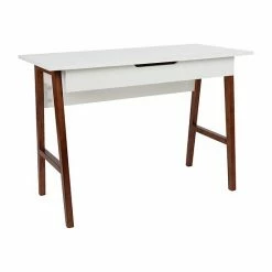 Emma+Oliver Emma And Oliver Home Office Writing Computer Desk With Drawer - Table Desk, Black/Walnut Blackwalnut -Emma+Oliver shop unnamed file 3943