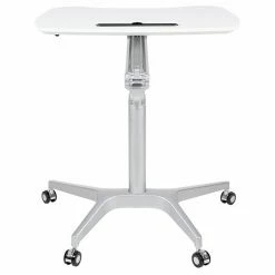 Emma+Oliver Emma And Oliver Mobile Sit-Down, Stand-Up White Ergonomic Computer Desk - Standing Desk 10 Emma+Oliver Emma And Oliver Mobile Sit-Down, Stand-Up White Ergonomic Computer Desk - Standing Desk -Emma+Oliver shop unnamed file 3974