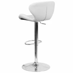 Emma+Oliver Emma And Oliver Red Vinyl Adjustable Height Curved Back Barstool -Emma+Oliver shop unnamed file 4