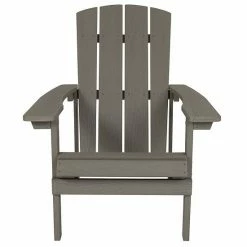 Emma+Oliver Emma And Oliver Set Of 4 Outdoor Gray All-Weather Poly Resin Wood Adirondack Chairs -Emma+Oliver shop unnamed file 40