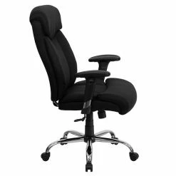 Emma+Oliver Emma And Oliver 400 Lb. Big & Tall High Back Black Fabric Ergonomic Office Chair - Full Headrest 3 Emma+Oliver Emma And Oliver 400 Lb. Big & Tall High Back Black Fabric Ergonomic Office Chair - Full Headrest -Emma+Oliver shop unnamed file 4008