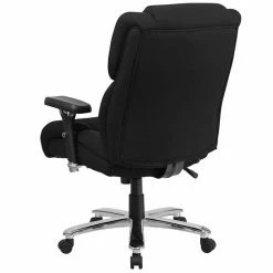 Emma+Oliver Emma And Oliver 24/7 400 Lb. High Back Black Tufted Fabric Ergonomic Office Chair, Lumbar Knob Black Leathersoft -Emma+Oliver shop unnamed file 4023