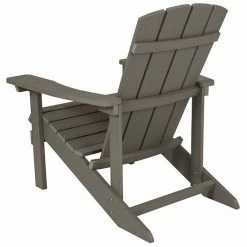 Emma+Oliver Emma And Oliver Set Of 4 Outdoor Gray All-Weather Poly Resin Wood Adirondack Chairs -Emma+Oliver shop unnamed file 41