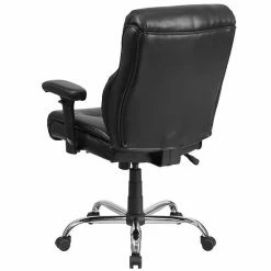 Emma+Oliver Emma And Oliver 400 Lb. Big & Tall Mid-Back Black Line Stitch Fabric Arm Ergonomic Office Chair Black Fabric -Emma+Oliver shop unnamed file 4101