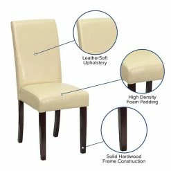 Emma+Oliver Emma And Oliver Ivory LeatherSoft Panel Back Parsons Chair 9 Emma+Oliver Emma And Oliver Ivory LeatherSoft Panel Back Parsons Chair -Emma+Oliver shop unnamed file 4153