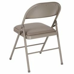 Emma+Oliver Emma And Oliver 4 Pack Double Braced Gray Vinyl Folding Chair -Emma+Oliver shop unnamed file 4210