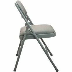 Emma+Oliver Emma And Oliver 4-pack Grey Padded Metal Folding Chair - Grey 1-in Fabric Seat Blackfabricblackframe 9 Emma+Oliver Emma And Oliver 4-pack Grey Padded Metal Folding Chair - Grey 1-in Fabric Seat Blackfabricblackframe -Emma+Oliver shop unnamed file 4261