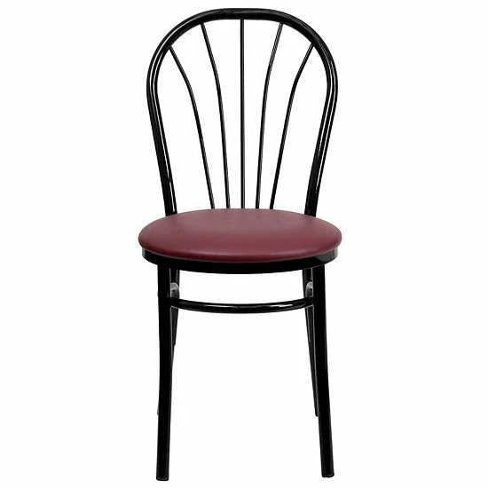 Emma+Oliver Emma and Oliver Fan Back Metal Chair - Burgundy Vinyl Seat Emma+Oliver Emma And Oliver Fan Back Metal Chair - Burgundy Vinyl Seat -Emma+Oliver shop unnamed file 4273
