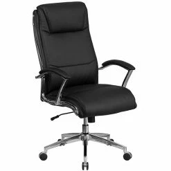 Emma+Oliver Emma And Oliver High Back Designer White LeatherSoft Smooth Swivel Office Chair With Arms -Emma+Oliver shop unnamed file 4314
