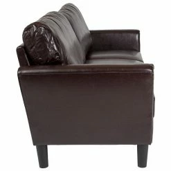 Emma+Oliver Emma And Oliver Living Room Sofa Couch, Tailored Arms In Dark Gray Fabric Black Leathersoft 10 Emma+Oliver Emma And Oliver Living Room Sofa Couch, Tailored Arms In Dark Gray Fabric Black Leathersoft -Emma+Oliver shop unnamed file 4325